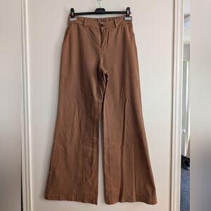 Women's Wide Leg Tan Pants